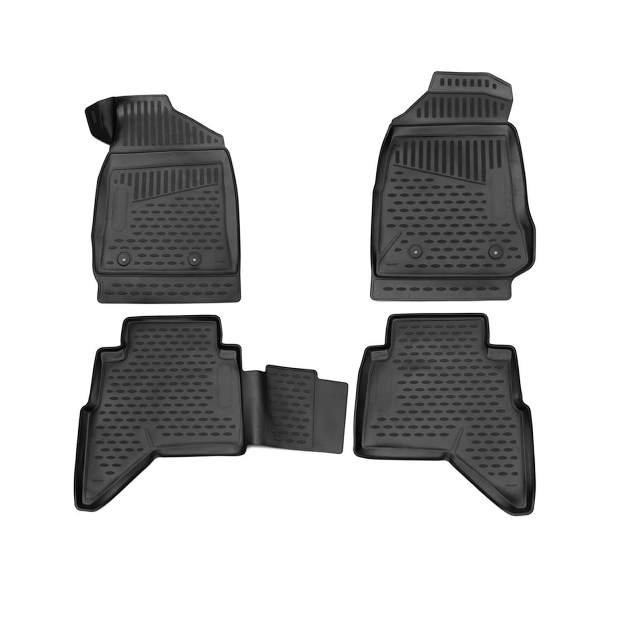 Chevrolet Colorado Floor Mats - Omac - Rubber TPE - Black - 2015-2022